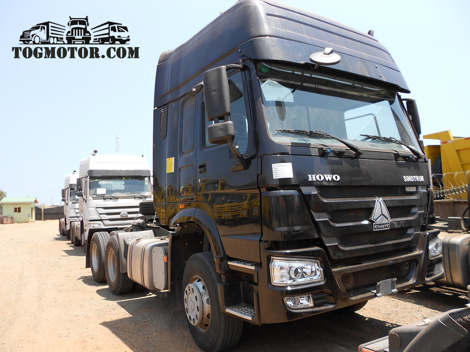 CNHTC Sinotruk HOWO 6X4 371HP Black Tractor Head Truck on Sale for Africa from China Manufacturer