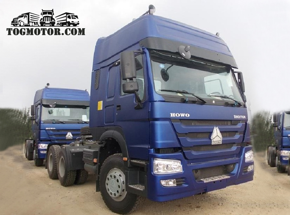 CNHTC Sinotruk HOWO 6X4 420HP Blue Tractor Head Truck on Sale for Africa from China Manufacturer