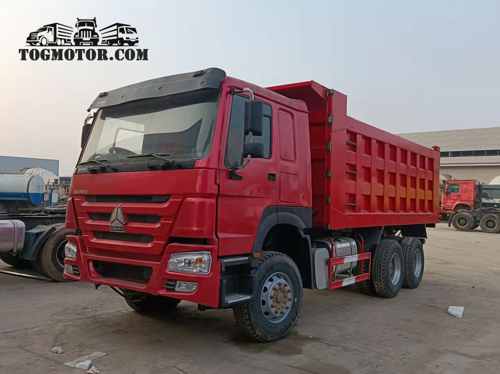 Secondhand Sinotruk Howo 6X4 371 Dump Truck Used Tippers, Second Hand Dumpers on Sale for Guinea Mining-TogMotor Dealer